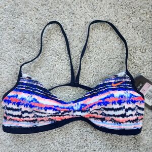 NWT Nike Women's Multicolor Swim Bikini Top